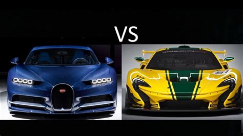 Bugatti Chiron VS McLaren P1 is very fast car but... - YouTube