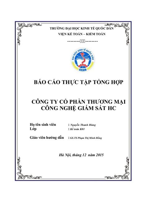 Hướng Dẫn Cách Làm Báo Cáo Thực Tập Chi Tiết Nhất