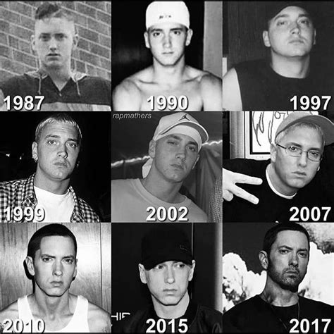 Evolution of the🐐 . Cr. @rapmathers . . KƎƎP RHYMING📣🔥 . . #eminem # ...