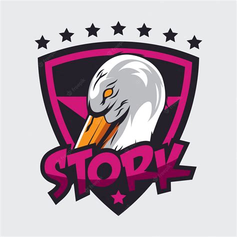 Premium Vector | Stork Logo