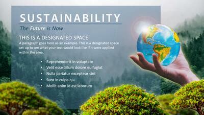 Sustainable Earth PowerPoint Template & Sustainable Awareness Slides