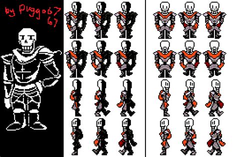 i made a bunch of royal guard papyrus sprites, including the battle ...