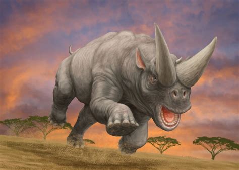 thelatebodaciousperiod: Arsinoitherium - Augusto Patiño | Prehistoric animals, Prehistoric ...