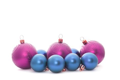 Photo of Pink and blue Christmas decorations | Free christmas images