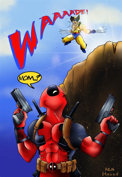 Deadpool vs Wolverine by KenHogan on DeviantArt