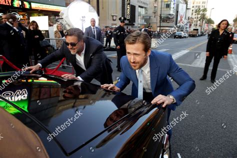 Russell Crowe Ryan Gosling Seen Warner Editorial Stock Photo - Stock ...