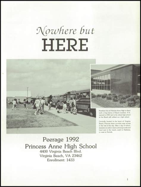 Explore 1992 Princess Anne High School Yearbook, Virginia Beach VA ...