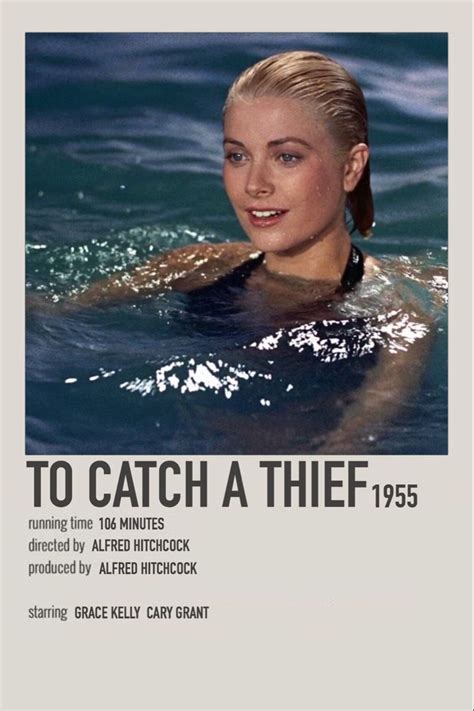 To Catch a Thief - 1955 | Iconic movie posters, Film posters minimalist, Movie posters minimalist