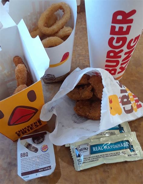 LUNCH 2/22/2018: Burger King Chicken Nuggets, Chicken Fries, Onion ...