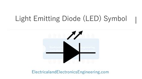 Light Emitting Diode Symbol - LED Symbol - Electrical and Electronics Engineering