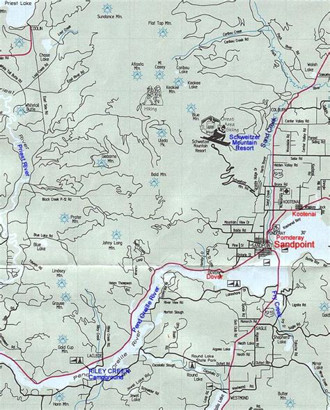 Sandpoint Idaho : City Map