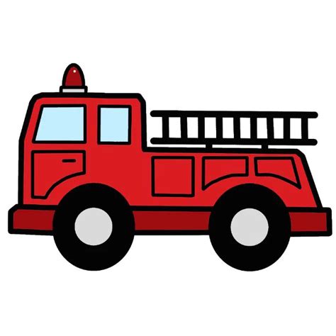 Cartoon Clip Art Firetruck Emergency Vehicle Truck Statuette | Zazzle | Fire trucks, Emergency ...