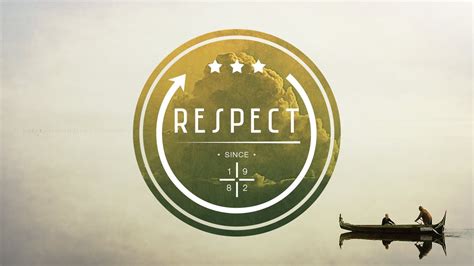 Respect hipster logo poster by Lumer Montepio on Dribbble