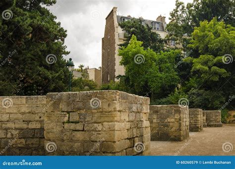 Ancient Remains of Arenes De Lutece in Paris Editorial Stock Image ...