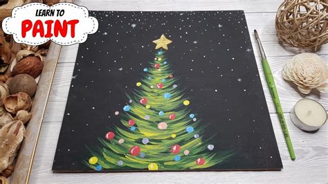 Easy Christmas Tree Paintings