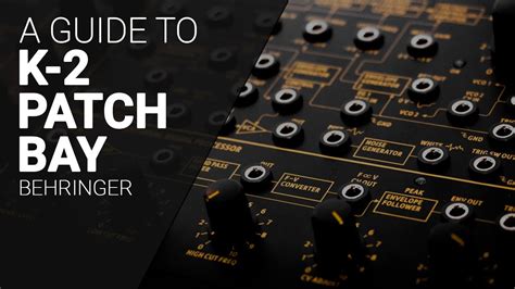 Using the Behringer K2 Patch Bay complete guide, one by one. - YouTube