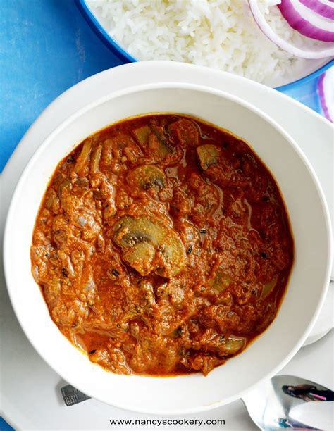 Mushroom Gravy Recipe - Indian style | Nancy's Cookery