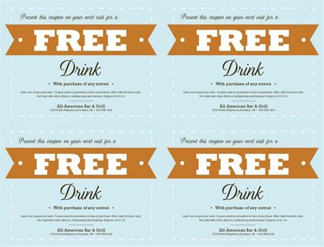 Free Coupon Template | Template Business