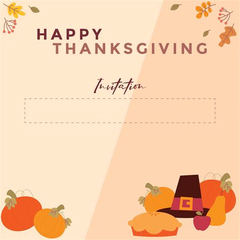 Thanksgiving Invitations Templates