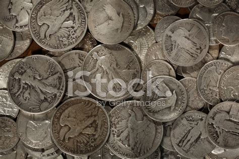 Silver Coin Collection Stock Photo | Royalty-Free | FreeImages