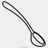 Spoon Coloring Clipart Cuchara Pages Printable Para Colorear Spoons  sketch template