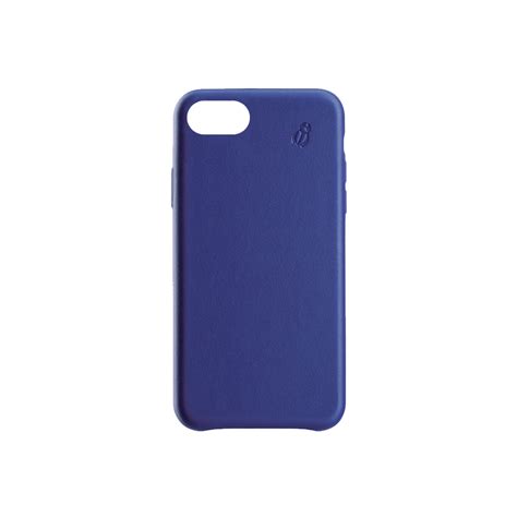 iPhone SE blue leather case