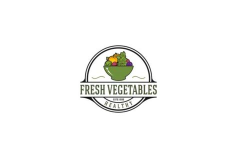 Fresh Vegetables Logo Graphic by wesome24 · Creative Fabrica