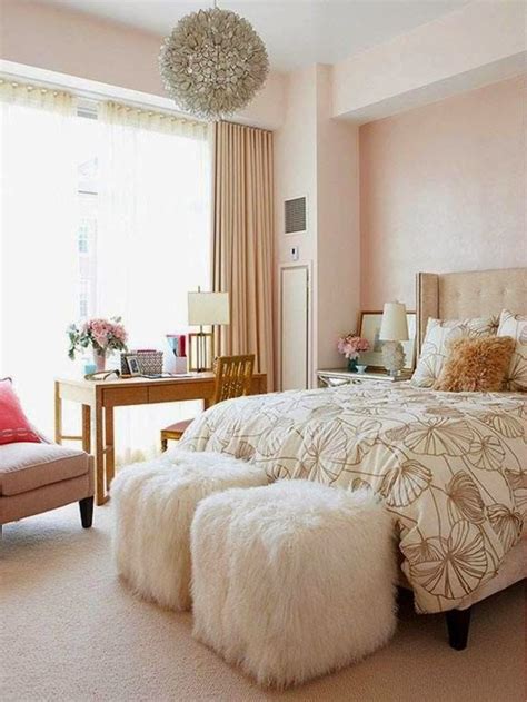 Champagne / Rose Gold Bedroom for Girls / Women | Woman bedroom, Small ...