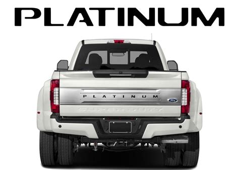 idingxin Raised Tailgate Insert Letters fits for 2017-2019 Ford Super Duty Silver Exterior ...