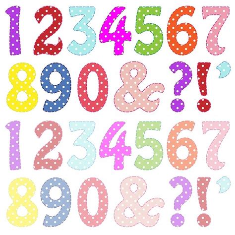 Download Numbers Colourful Polka Dots Royalty-Free Stock Illustration Image - Pixabay