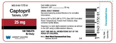 Captopril Tablets - FDA prescribing information, side effects and uses