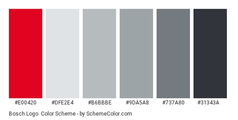 Bosch Logo Color Scheme » Black » SchemeColor.com