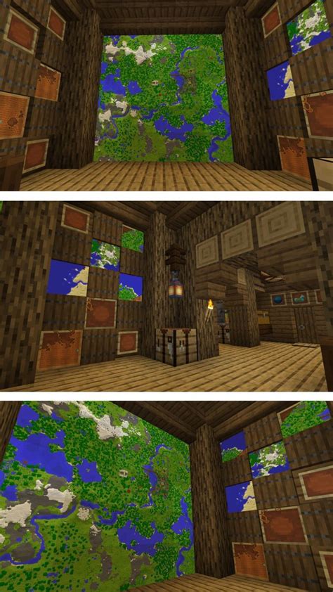 Map room 🗺 | Casas minecraft fáciles, Casas minecraft, Arquitectura ...