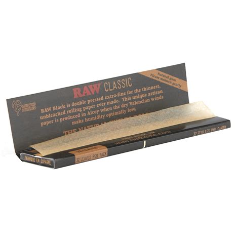 Raw Black Rolling Papers & Supplies | GoSensi