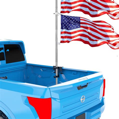 Amazon.com: Flagpole Holder for Truck Bed, NO Drilling Pickup Truck ...