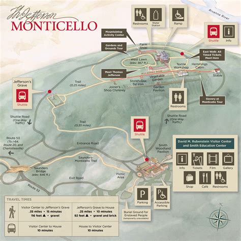 Map of Monticello | Thomas Jefferson's Monticello