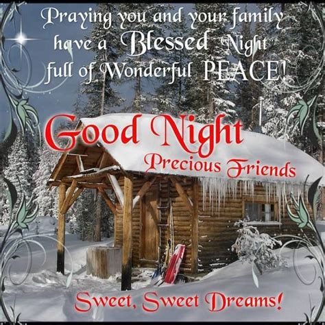 Good Night, Praying you and your family have a Blessed Night Full of Wonderful Peace! | Good ...