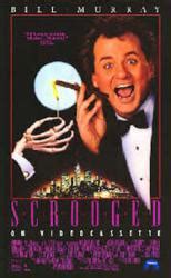 Scrooged movie poster [Bill Murray] 23x37 video version