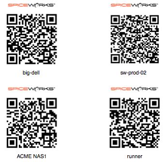 Printing QR Codes for devices in Spiceworks - Spiceworks Support - Spiceworks Community
