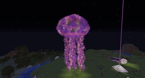 a jelly fish i made on a survival server : Minecraftbuilds | Minecraft creations, Minecraft ...