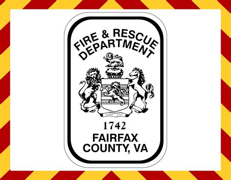 Fairfax County Fire Rescue Black/White Customer Decal – Powercall ...