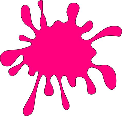 Pink Splat Clip Art at Clker.com - vector clip art online, royalty free & public domain