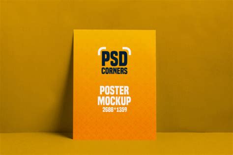 Plain Poster Mockup Free Psd – PSD CORNERS