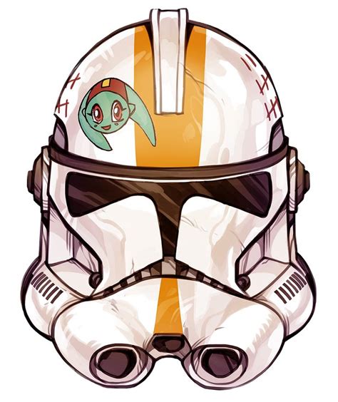 a star wars helmet with a fish on it