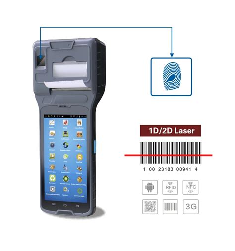 Cilico Cm550 Barcode Scanner Printer Combo 1d/2d Scan And Finger ...