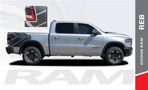 REB SIDES, Dodge Ram Rebel Hood Decals, Ram Rebel Decals, Ram Vinyl ...