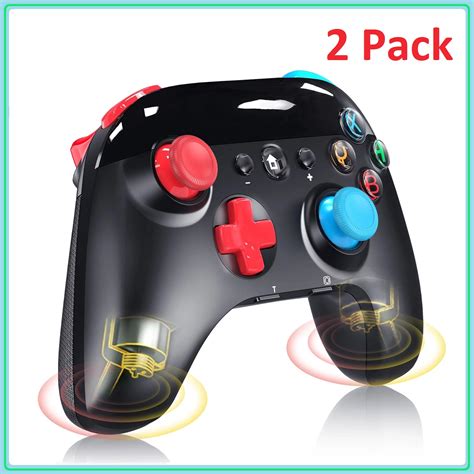 2 Pack Wireless Controller Gamepad Compatible for Nintendo Switch/Lite ...