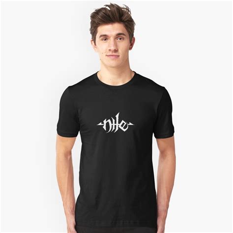 "Nile - Band White Logo" T-shirt by michaelhavart | Redbubble