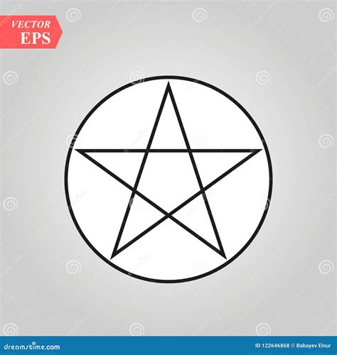 Wicca Pentagram Sign Icon. Element of Religion Sign Icon for Mobile ...