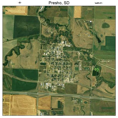 Aerial Photography Map of Presho, SD South Dakota